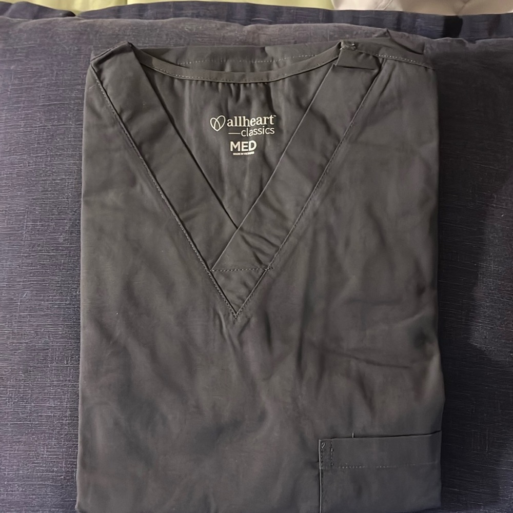 Gray scrubs